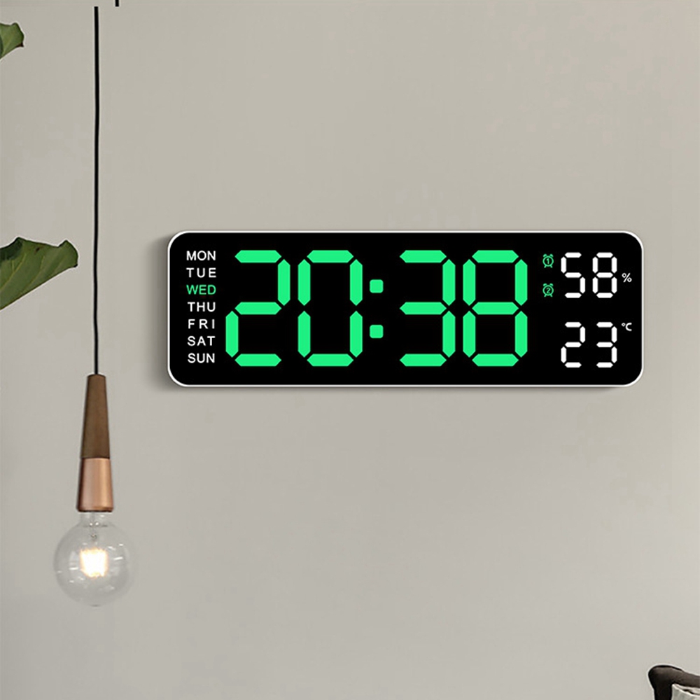 Modern Electronics Gadgets - Duży cyfrowy zegar ścienny Wyświetlacz tygodniowy