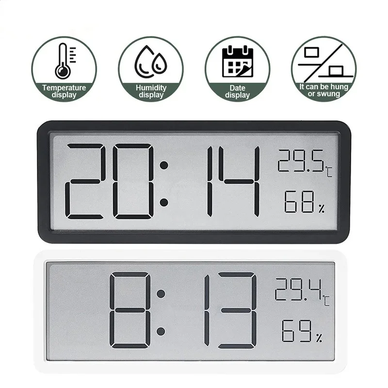 Modern Electronics Gadgets - Ekran LCD Cyfrowy zegar ścienny Czas
