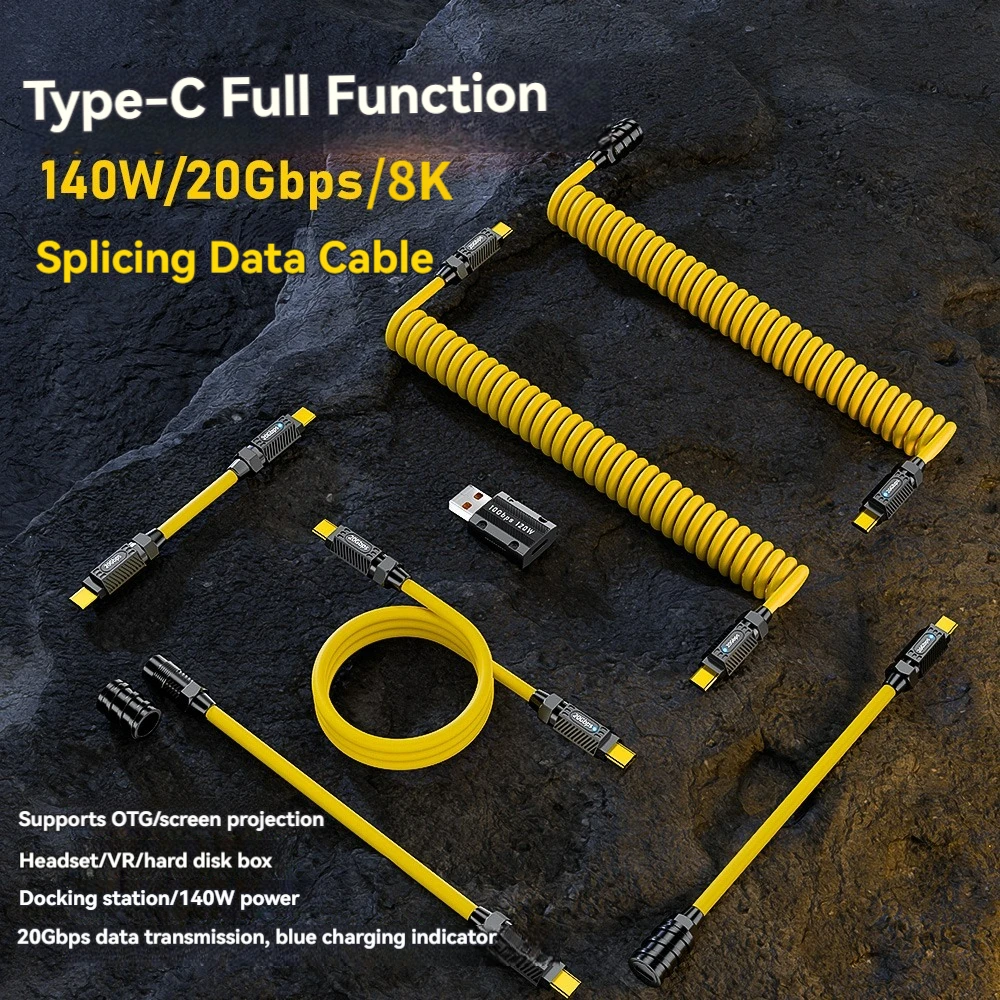 Diy Electronics Gadgets - Zestaw kabli USB-C 7w1 dla geeka,