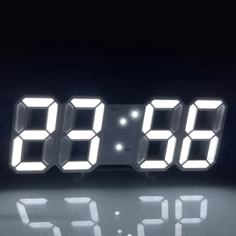 Modern Electronics Gadgets - Cyfrowy zegar 3D LED, podświetlany, zasilany