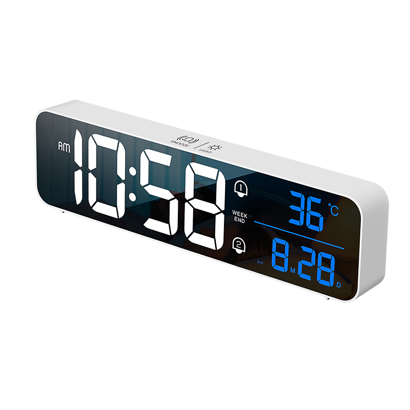 Modern Electronics Gadgets - Cyfrowy budzik LED Zegar elektroniczny ścienny/stołowy