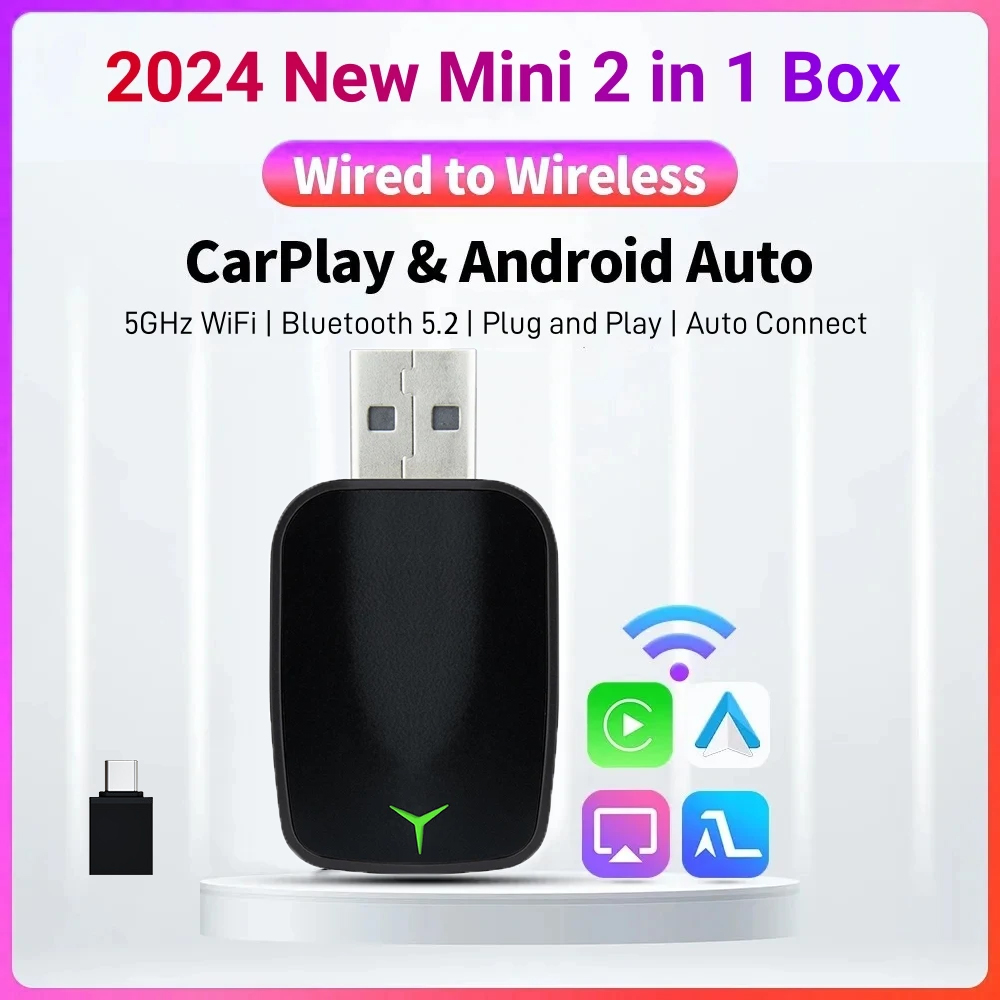 Gadgets For Electronics - Nowy przewodowy do bezprzewodowego Carplay Android