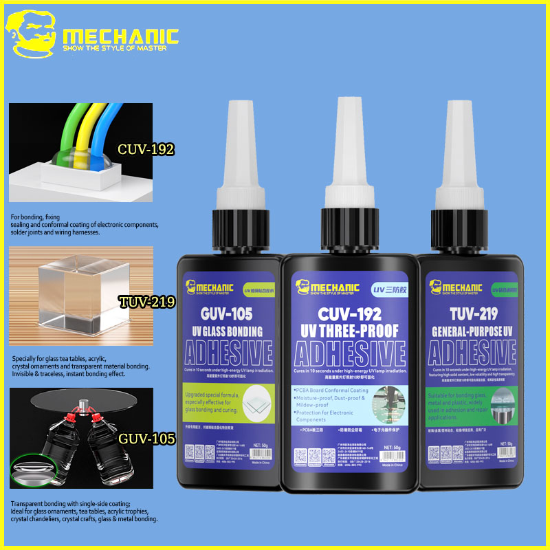 Diy Electronics Gadgets - MECHANIC 50g Klej utwardzany UV GUV-105