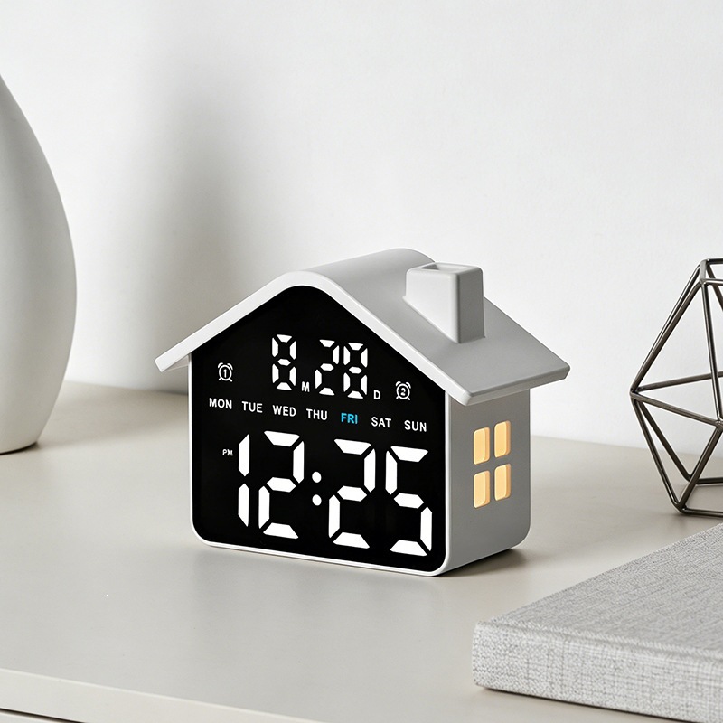 Zegar LED w kształcie domu, el – Modern Electronics Gadgets recenzja i cena