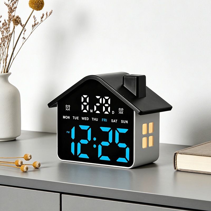 Zegar LED w kształcie domu, el – Modern Electronics Gadgets recenzja i cena