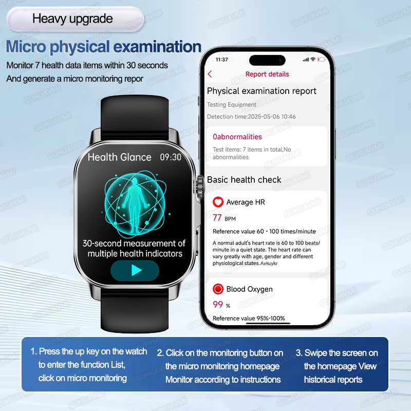 Nowy męski smartwatch do diagn – Electronics Gadgets For Men recenzja i cena