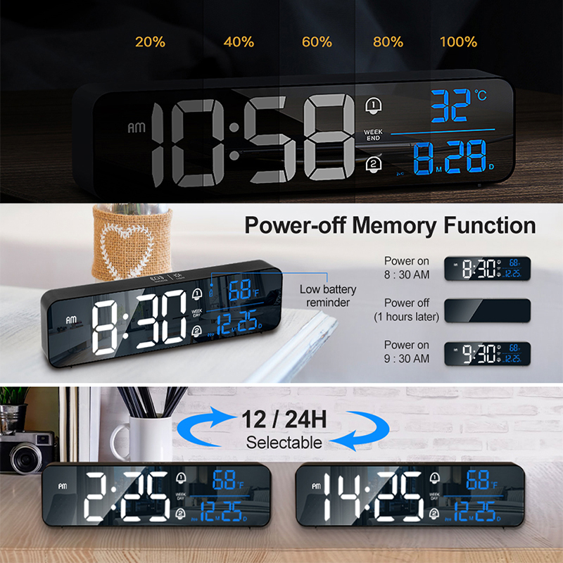 Cyfrowy budzik LED Zegar elekt – Modern Electronics Gadgets recenzja i cena