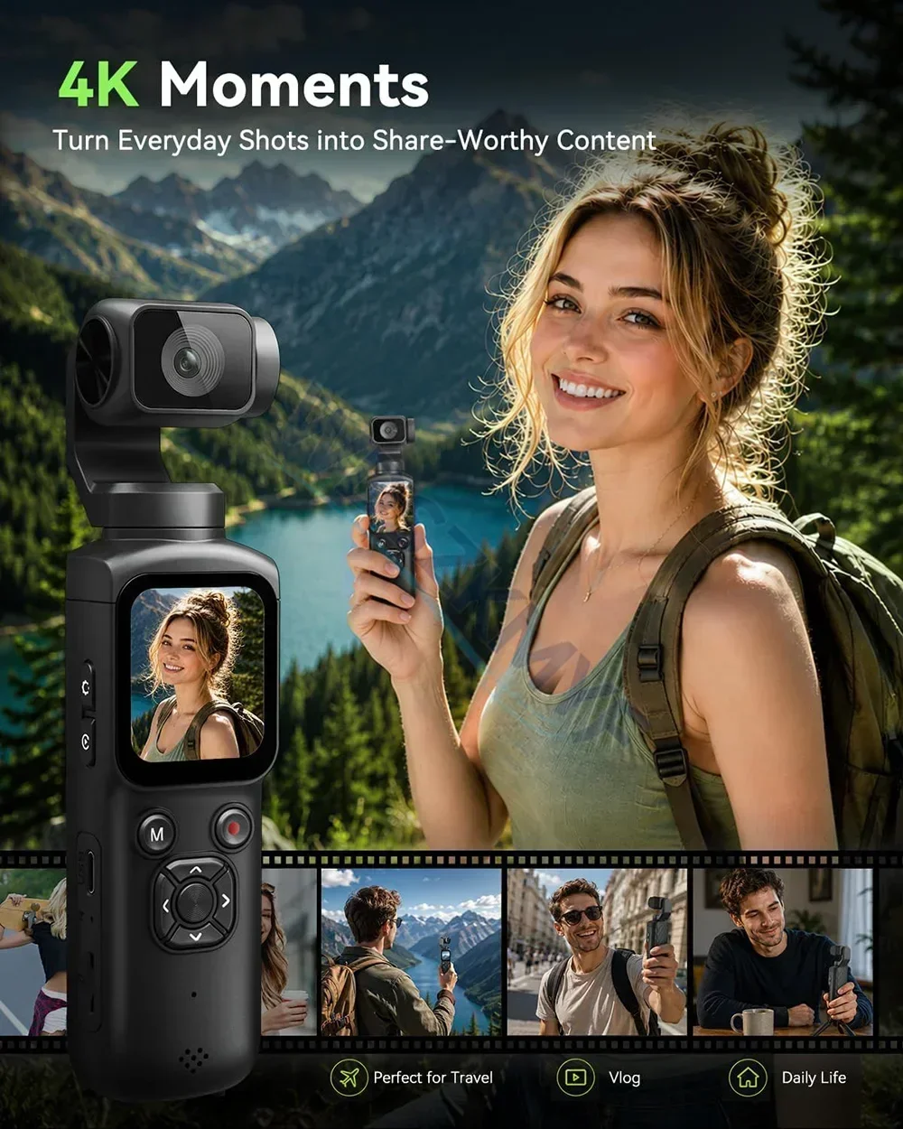 Kieszonkowa kamera sportowa 4K – Action Camera 4K recenzja i cena